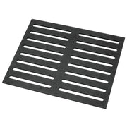 Deli Display Riser Slotted Black ABS - 24" L x 30" W x 1/4" H by HUBERT – Plastic, Black, Model SHT-SLOT24X30BK