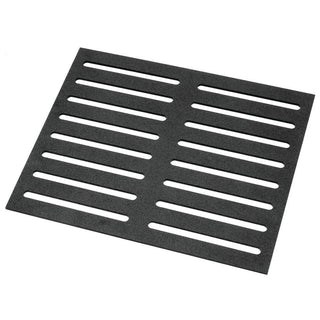 Deli Display Riser Slotted Black ABS Flat Riser Sheet - 24" L x 20" W x 1/4 H by HUBERT – Plastic, Black, Model SHT-SLOT24X20BK