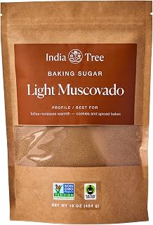 India Tree Light Muscovado Sugar | Unrefined, Natural, Non-GMO, Fair Trade, Sustainable, Clean Label
