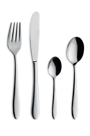 Monogram Sure 24 Piece Boxed Flatware Set for 6 people by Amefa – Regular, Stainless Steel, Pack of 24, Model 842200MM24C48