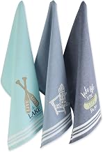 DII Tabletop Collection, Happy Camper Collection, Dishtowel Set, Lakeside, 3 Piece
