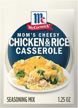 Seasoning Mix, Mom’s Cheesy Chicken & Rice Casserole, No MSG Added, Long Grain Rice, Cheesy, Easy, Made with Cheddar Cheese, Garlic, and McCormick Spices, 1.25 oz (Pack of 12)