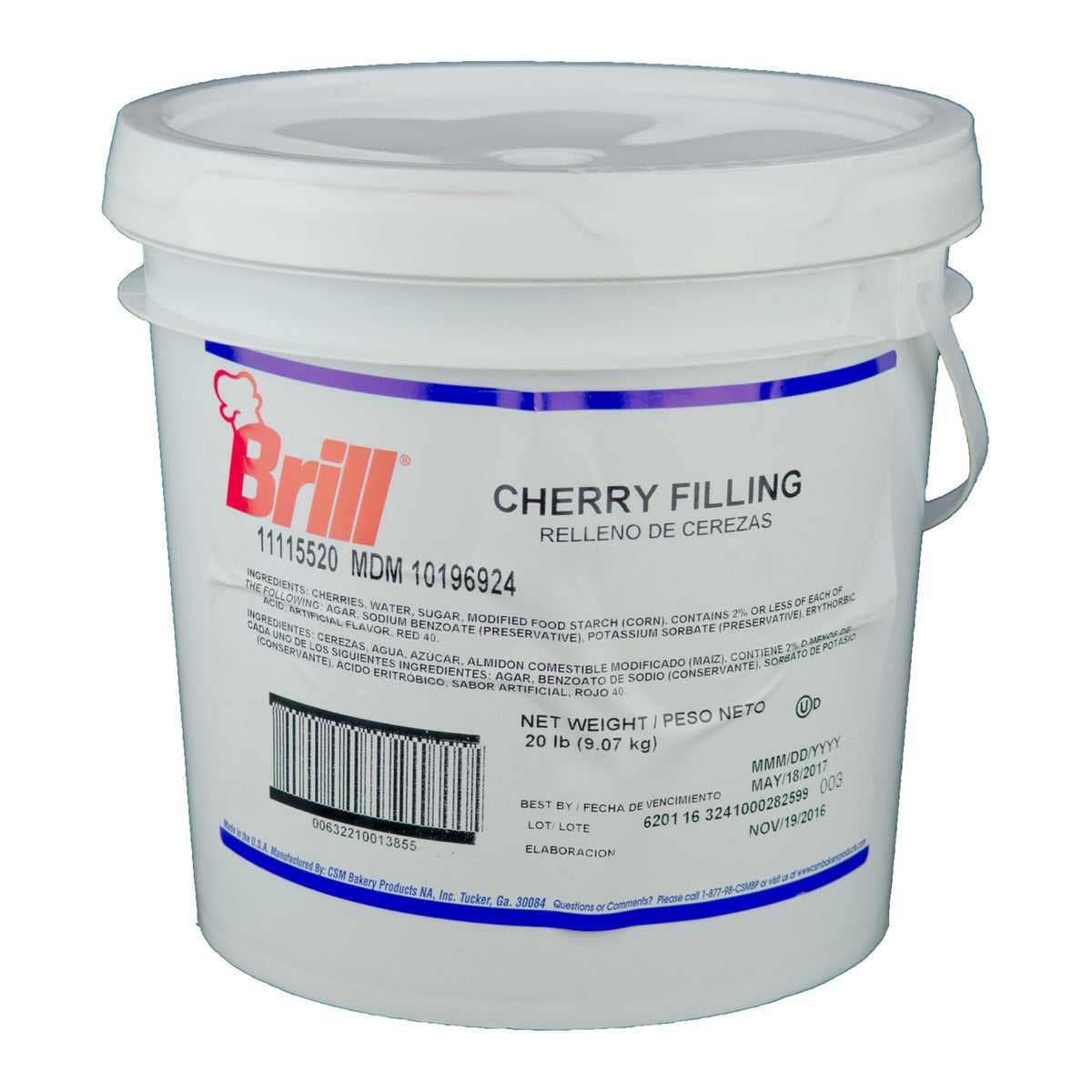 HC Brill Cherry Filling by CSM Bakery – Commercial Grade