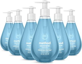 Method Gel Hand Wash, Sea Minerals, 12 fl oz, 6 pack