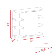 DEPOT E-SHOP Black Wengue / Modern / 1 Medicine Cabinets