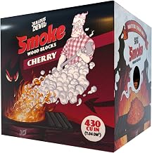 Jealous Devil 430 cu. in. Premium Smoke Cherry Wood Blocks, 100% Natural Wood Chunks - Ideal for Smokers, BBQ, and Grilling