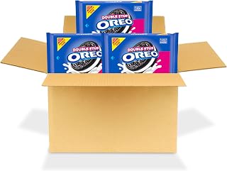 Oreo Double Stuf Chocolate Sandwich Cookies, Family Size, 3 Packs