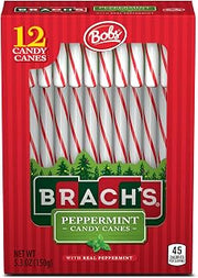 Brach's Red and White Peppermint Candy Canes, 12 ct