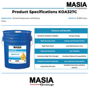 CP-4601-32 Lubricant Compatible with CPI - 55 gal by MASIA COMPRESSORS – Model MAS.KOA327C-55-009