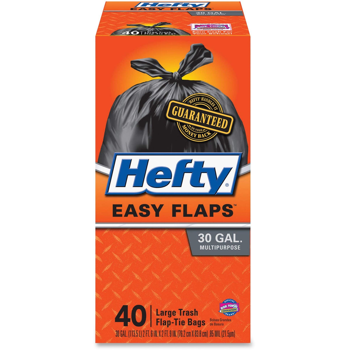 Hefty 40 Count (Pack of 6) / Black / 240 Count Trash Bags