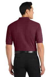 Unisex Silk Touch Polo Maroon by Port Authority – 6X-Large, Polycotton, Maroon, Model SNM-452745