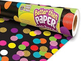 Teacher Created Resources Colorful Confetti on Black Better Than Paper Bulletin Board Roll (TCR77037)