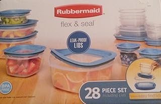 Rubbermaid Flex and Seal 28 Pieces with Leak Proof Lids Food Storage Containers