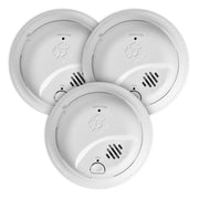 Hardwire Smoke Alarm with 10-Year Battery Backup by First Alert – 3-Pack, White, Pack of 3, Model SMI105-AC