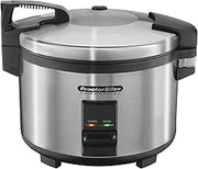 Proctor Silex Commercial 37540 Rice Cooker/Warmer, 40 Cups Cooked Rice Capacity, Nonstick Inner Pot, Hinged Lid, Stainless Steel Housing, Conforms to NSF