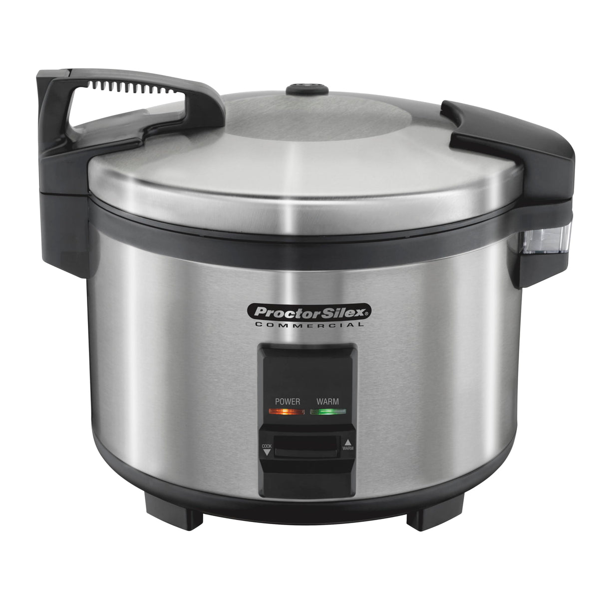 37540 Rice Cooker/Warmer by Proctor Silex Commercial – 40 Cup, 40.0 cups, Stainless Steel, Black, Model 022333375402