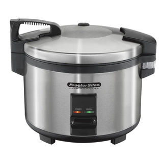 37540 Rice Cooker/Warmer by Proctor Silex Commercial – 40 Cup, 40.0 cups, Stainless Steel, Black, Model 022333375402