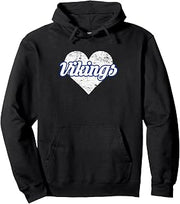 Curtis Vikings Over Heart Pullover Hoodie