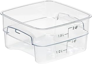 Cambro FreshPro 2Qt Food Storage Container in Clear for Industrial and Kitchen Use, Pantry Organization and Ingredient Freshness