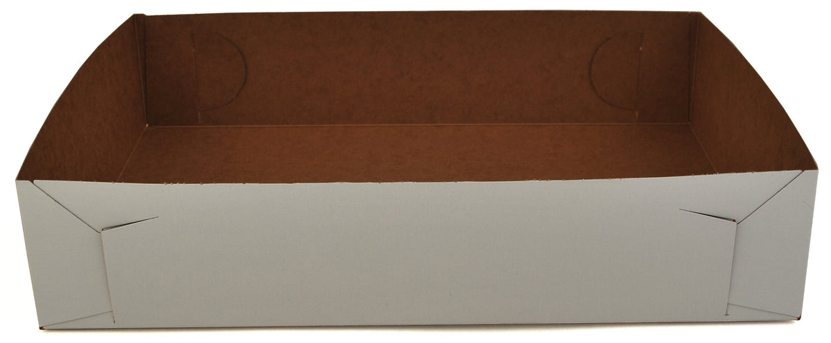 SOUTHERN CHAMPION TRAY White / 14" x 10" x 3" / White Non-Window Bakery Take Out Containers