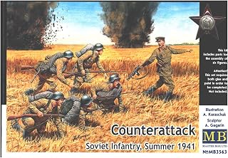 Masterbox Master Box Counterattack Soviet Infantry Summer 1941 (6) Figure Model Building Kits (1:35 Scale)