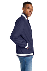 Unisex Insulated Varsity Jacket by SPORT-TEK – 4X-Large, True Navy, Model 2140071