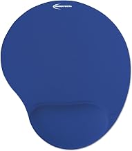 Innovera 50447 Mouse Pad w/Gel Wrist Pad Nonskid Base 10-3/8 x 8-7/8 Blue