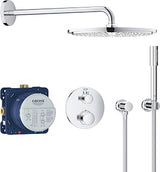 GROHE 34727000 Shower System Flush-Mounted with Tempesta 210 Chrome, 34731000