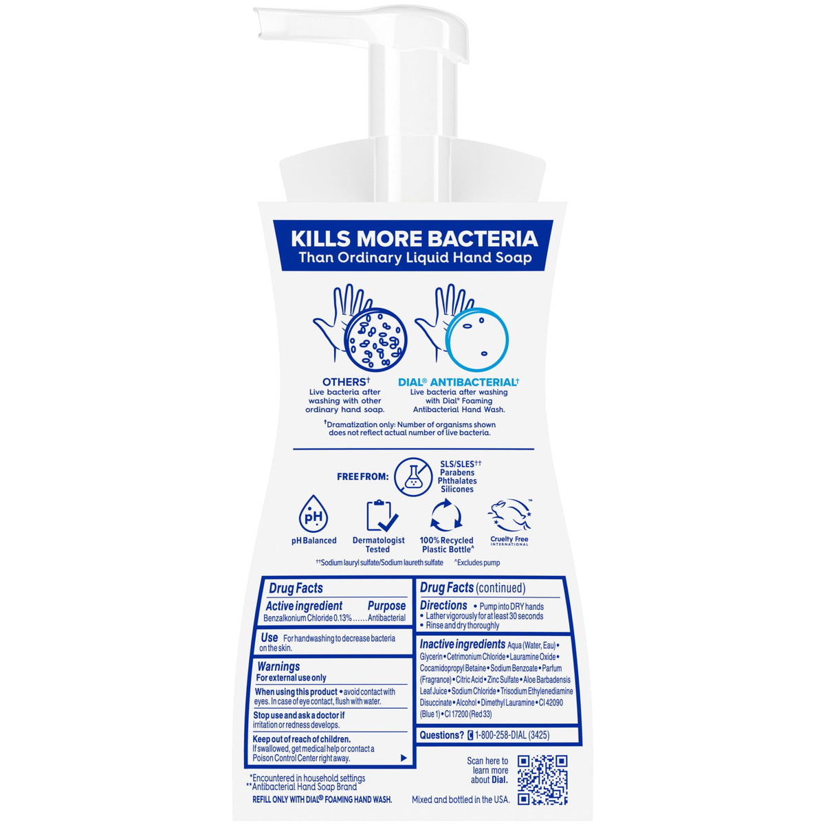 Dial 7.5 Fl Oz (Pack of 1) / White / 1 Hand Wash