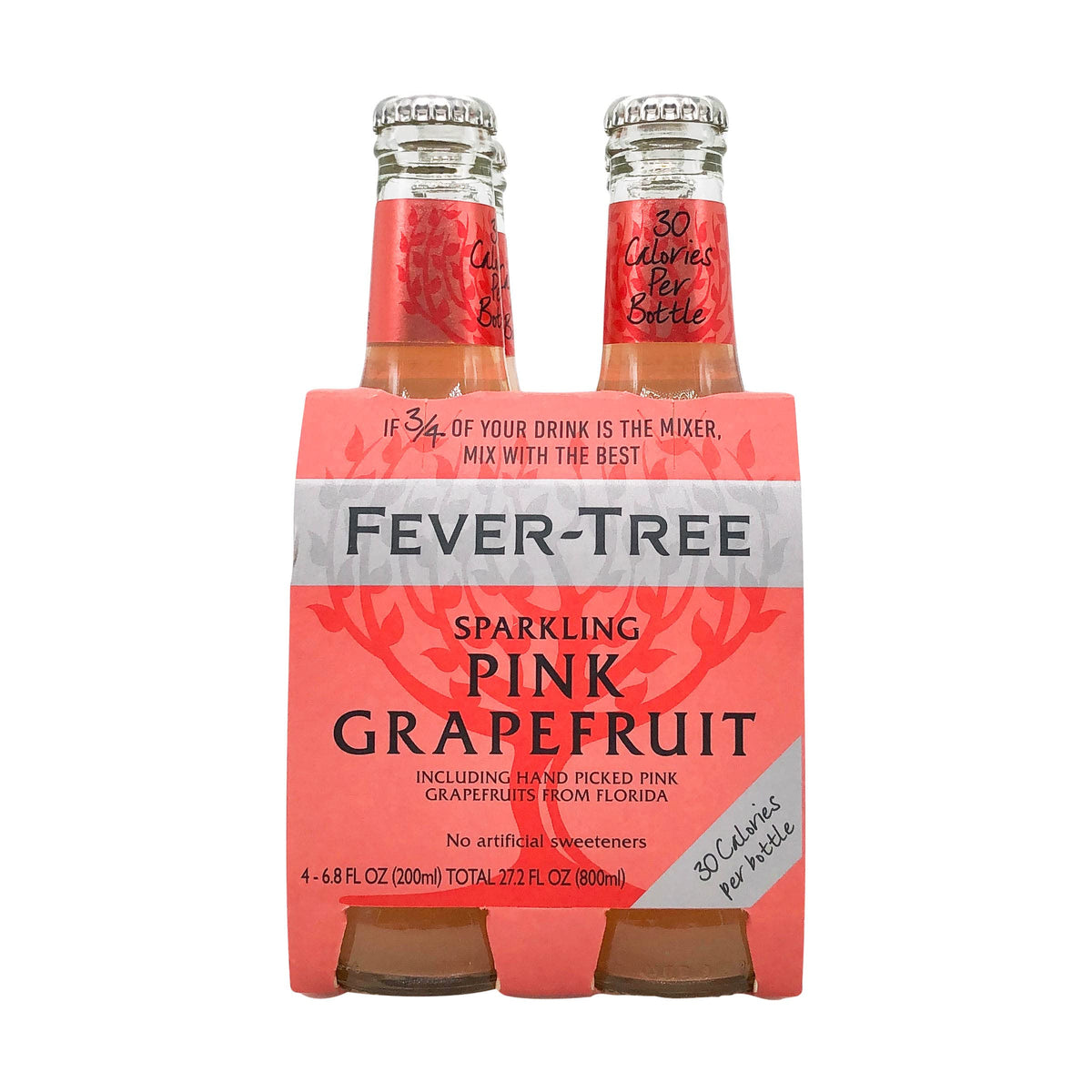 Sparkling Pink Grapefruit Mixer by Fever-Tree – 6.8 Fl Oz (Pack of 4), Pack of 6, Model 0812136030277