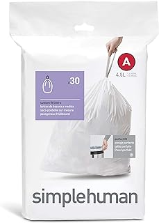 simplehuman Trash Can Liner A, 4.5 Liters/1.2 Gallons, 30-Count