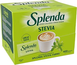 SPLENDA Stevia Zero Calorie Sweetener, Sugar Substitute Packets, 400 Count (Pack of 1)