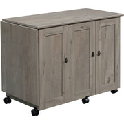Craft Cart Storage Cabinet by Sauder – L: 40.08" x W: 19.45" x H: 28.5", Engineered Wood, Mystic Oak, Model 426136