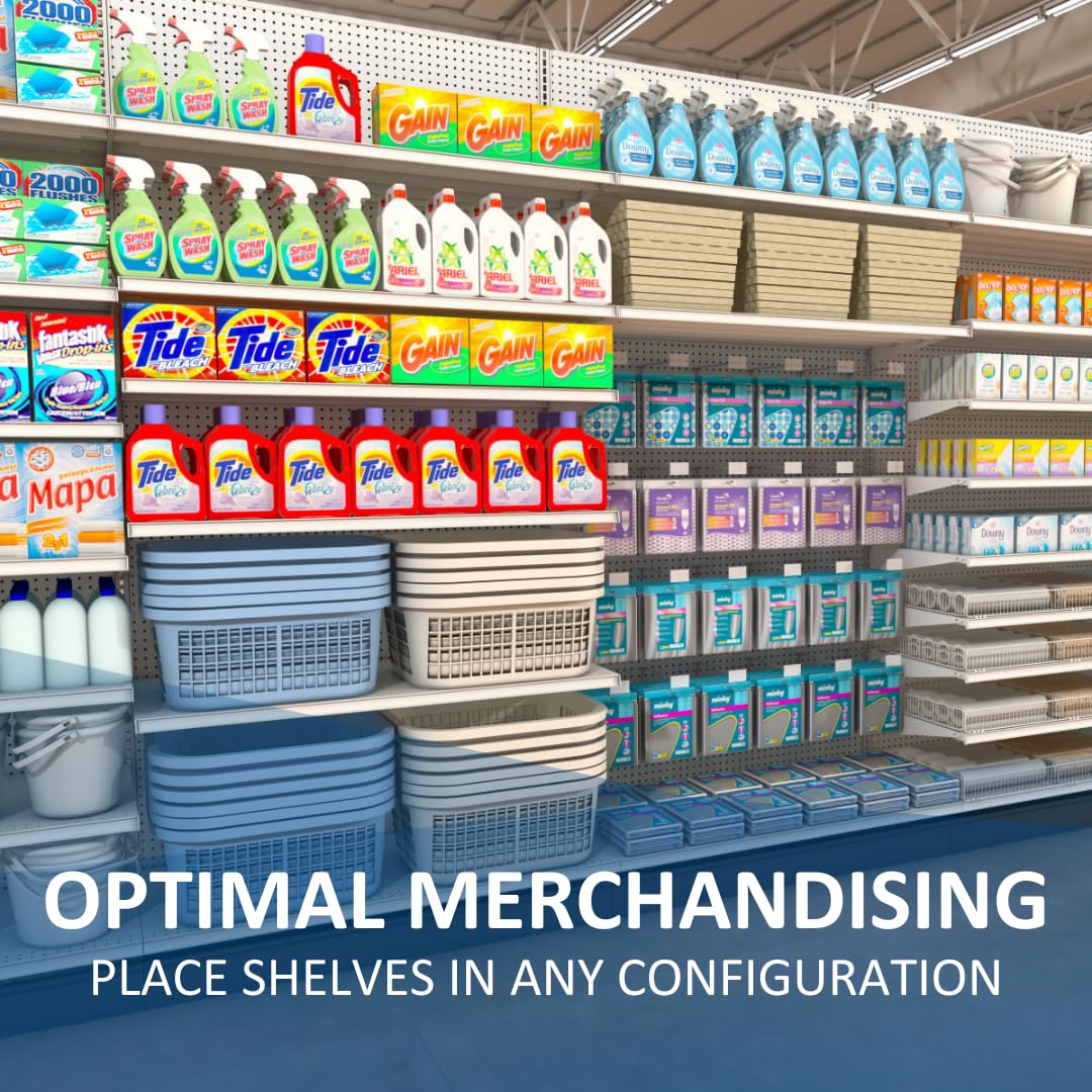 Double Sided Gondola Shelving Starter Kit 48x54x35 PLT Platinum by Lozier – 54" H, Alloy Steel, Platinum, Model KP1034.39W