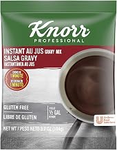 Knorr Professional Instant Au Jus Gravy Mix Pouches, 3.7 Oz, 12 Pack | No Artificial Flavors or Preservatives, Gluten & Dairy Free, 1 Minute Prep, Freeze Thaw Stable, for Roast Beef & French Dips