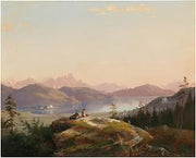 HardPress A View of Lake Wörthersee with Maria Loretto and Freyenthurn Castle by Marko Pernhart 14 x 11 inches