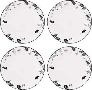 Lenox 899021 Haunted Halloween Dinner Plates, Set Of 4, Service For 4