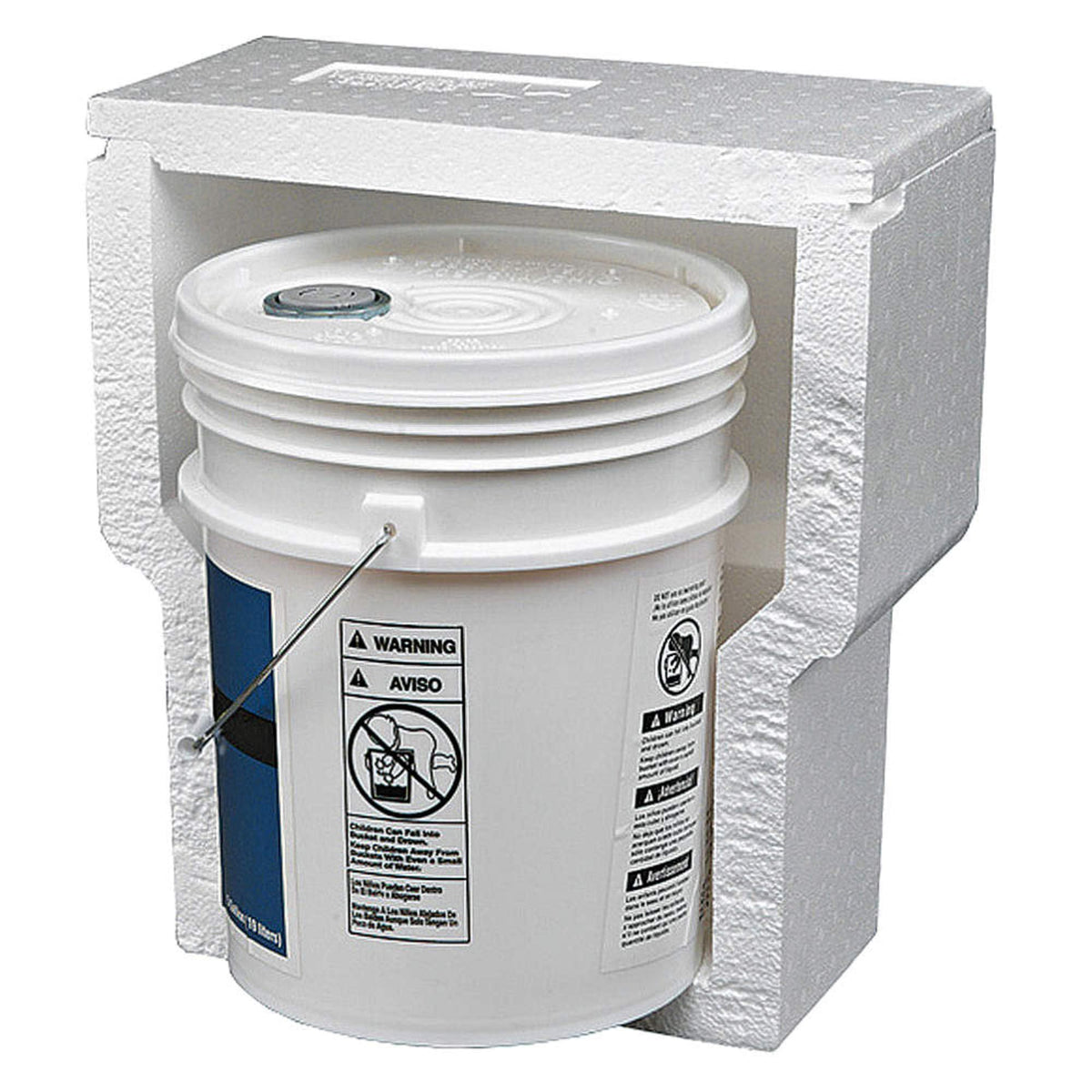 Shipper Kit: 14-1/2x14-1/2x16-1/2 in by Polar Tech – 5 gallons, foam, Multicolor, Model NS-7F