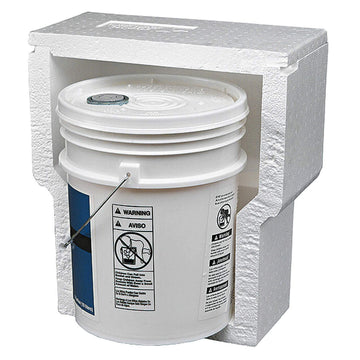 Shipper Kit: 14-1/2x14-1/2x16-1/2 in by Polar Tech – 5 gallons, foam, Multicolor, Model NS-7F