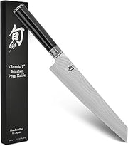 Shun Classic 9" Master Prep Knife, VG-MAX Damascus, Pakkawood