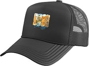 Luxor Egypt Traveling Trip Brushstroke Souvenir Vacation Trucker Hat with Adjustable Mesh Back