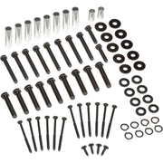 Hardware Kit for Workbench Legs by Global Industrial – 7"L x 7"W x 1"H, Black, Model 319354