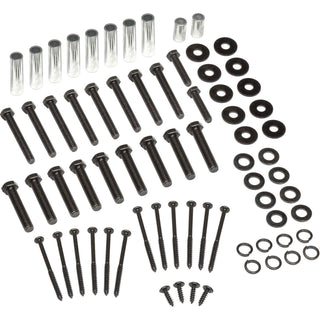 Hardware Kit for Workbench Legs by Global Industrial – 7"L x 7"W x 1"H, Black, Model 319354