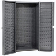 Deep Door Bin Cabinet by Global Industrial – 16 Gauge Steel, Grey, Model 662134RD