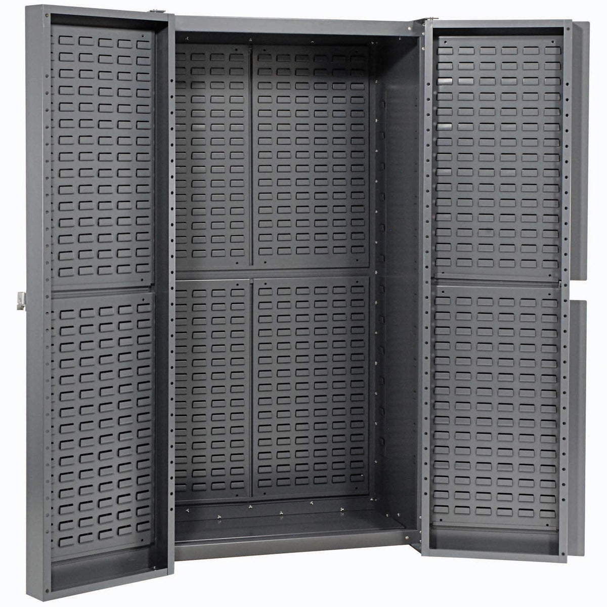 Deep Door Bin Cabinet by Global Industrial – 16 Gauge Steel, Grey, Model 662134RD