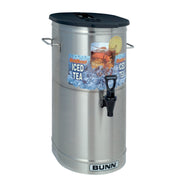 Bunn 4-Gallon / Brew-Thru Lid / Stainless Steel Iced Beverage Dispensers