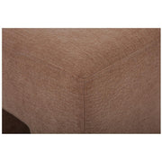 Linen Blend Aida Stool by MOES by StyleMe GHD – 18"D x 18"W x 18"H, Sienna