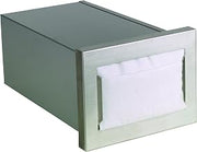 Built-In Napkin Dispenser by DISPENSE-RITE – Stainless Steel, Black, Model CMND-1