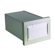 Built-In Napkin Dispenser by DISPENSE-RITE – Stainless Steel, Black, Model CMND-1