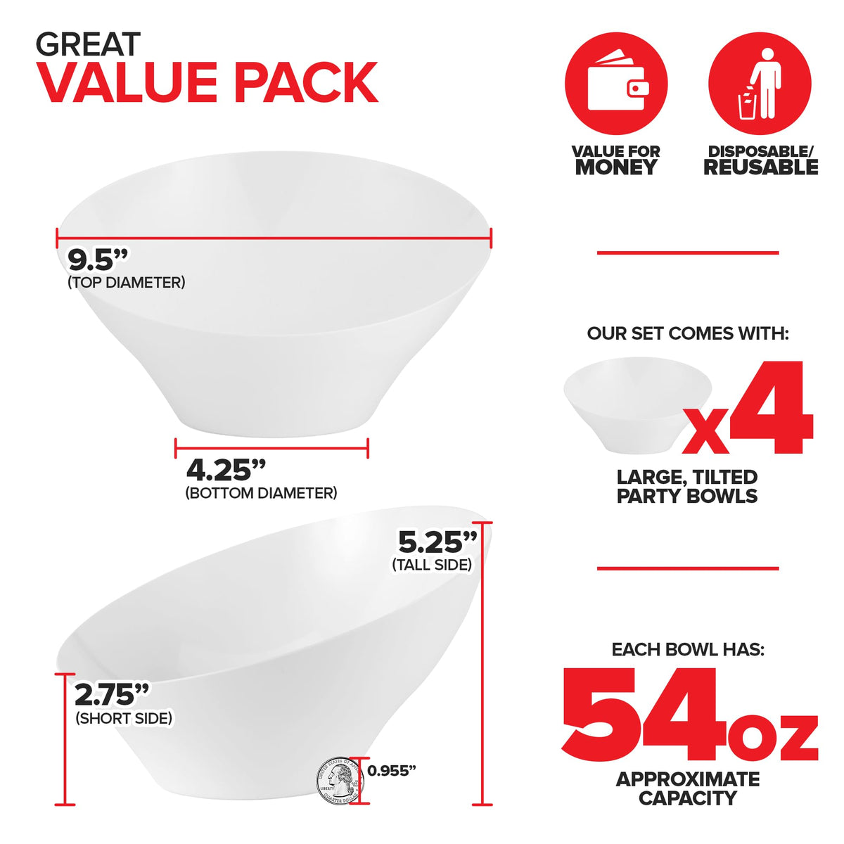 Stock Your Home White / 54 oz / Classic Bowls